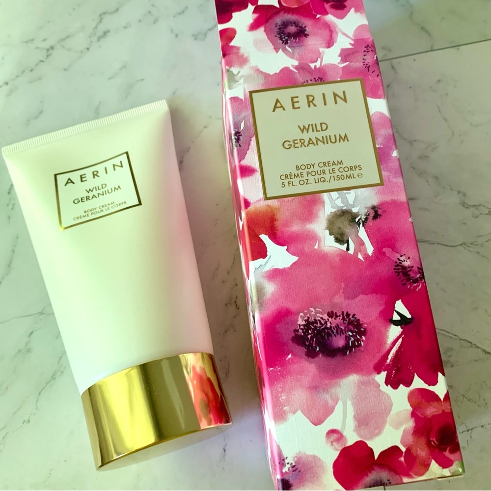 AERIN WILD GERANIUM Body Cream 5 oz / 150 ml Full Size.